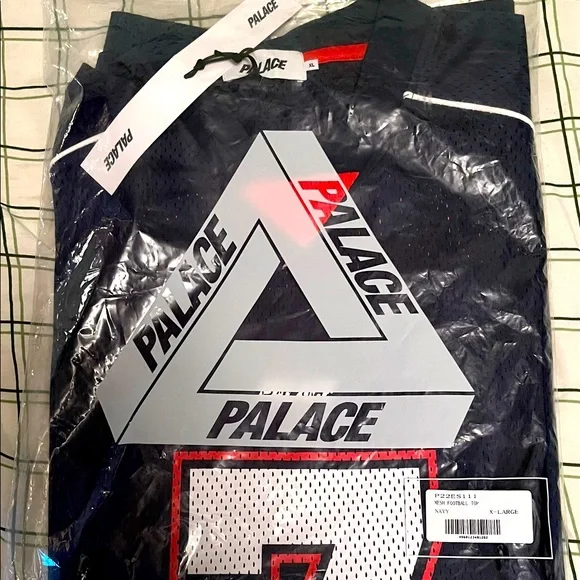 シャツ PALACE MESH FOOTBALL TOP Navy size M MESH FOOTBALL TOP | PALACE SKATEBOARDS